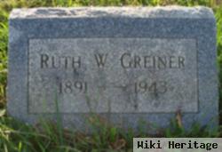 Ruth W Greiner