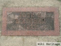 John H. Riederer