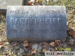 Dr Frederick G.a. Bardenheier