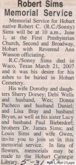 Robert C. "sonny" Sims