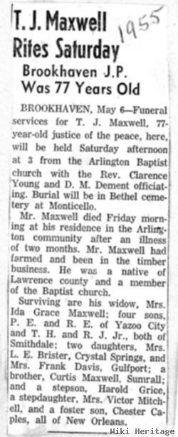 Thomas J. Maxwell, Sr