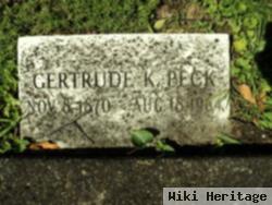 Gertrude K. "sabrina" Cramer Peck