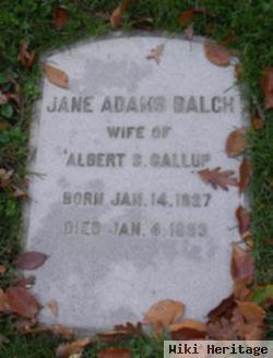 Jane Adams Balch Gallup