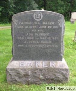 Zaccheus H Baker