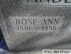 Rose Ann Plows Anderson