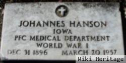 Pfc Johannes Hanson