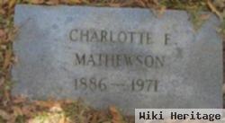 Charlotte E Mathewson