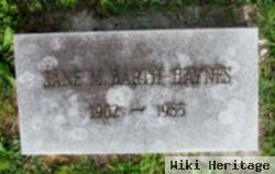 Jane M. Barth Haynes