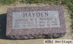 Marion W. Hayden