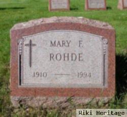 Mary F Rohde