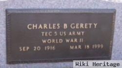 Charles B Gerety