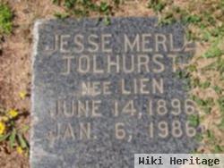 Jesse Merle Lien Tolhurst