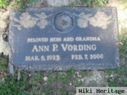 Ann Pearl "anna" Pillings Vording