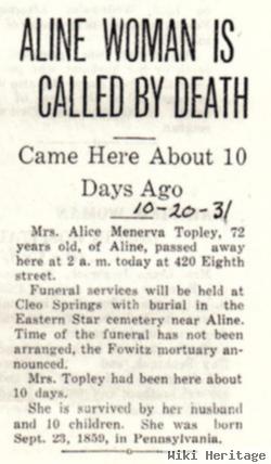 Alice Minerva Stahl Topley