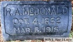 R. A. Mcdonald