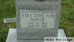 Myra Ethel Ham Barker