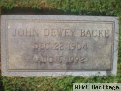 John Dewey "dewey" Backe