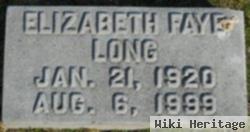 Elizabeth Faye Long