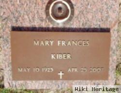 Mary Frances Kiber