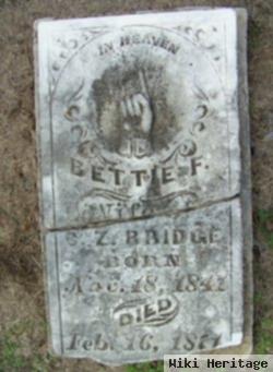 Elizabeth Frances "bettie" Woodson Bridge