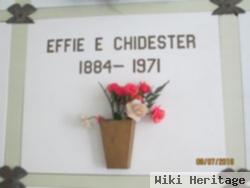 Effie E Chidester