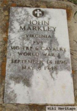 John William Markley, Sr