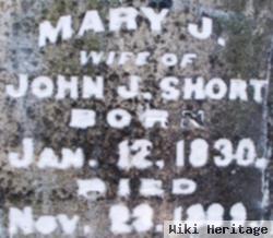 Mary J Short