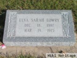 Ulva Sarah Lowry