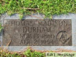 Thomas Madison Durham