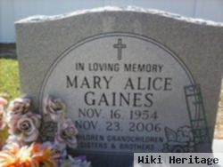 Mary Alice Gaines