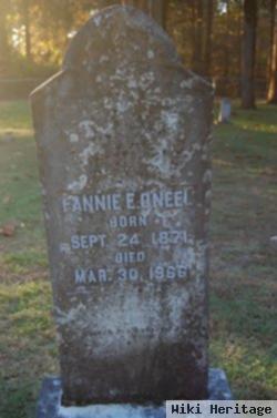 Frances Elizabeth "fannie" Brown O'neel