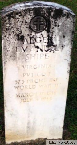 Pvt Alger Emanuel Shipe