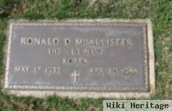 Ronald D Mcallister