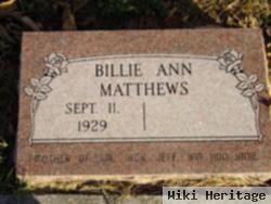 Billie Ann Matthews