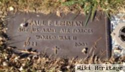 Paul F. Lehman