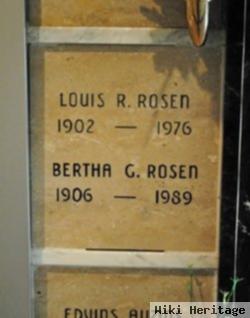 Bertha G Rosen