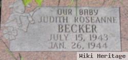 Judith Roseanne "judy" Becker