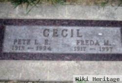 Leonard E "pete" Cecil
