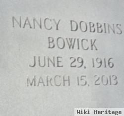 Nancy Cornelia Dobbins Bowick