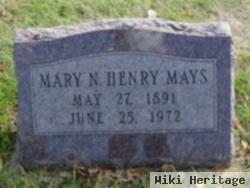 Mary N Henry Mays