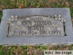 John Thomas Mcduff