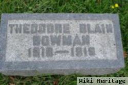 Theodore Blain Bowman