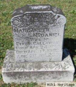 Margareth "maggie" Mcdaniel Callaway