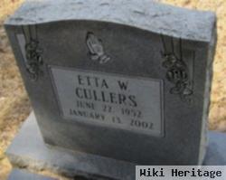 Etta W Cullers