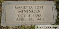 Marietta Post Mininger