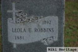 Leola U Robbins