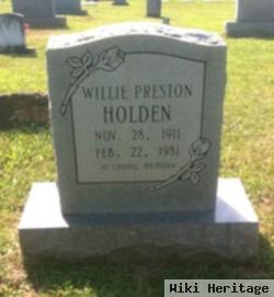 Willie Preston Holden