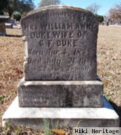 William Anne Duke