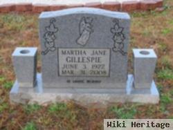 Martha Jane Rogers Gillespie