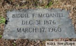 Biddie F Johnson Mcdaniel